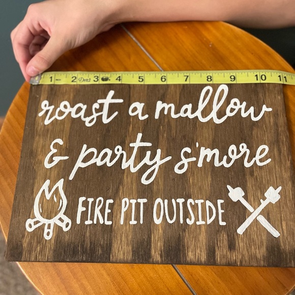 “roast a mallow & party s’more” rustic wedding sign! - Picture 5 of 5